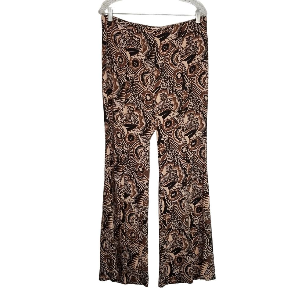 By Anthropologie Drapey Flare Leg Pants, Size 10 - Picture 3 of 11
